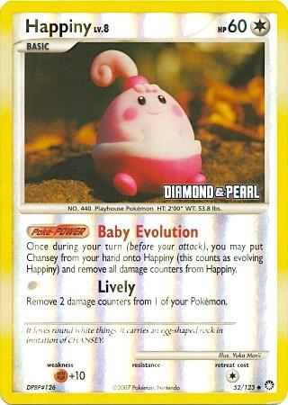 Happiny - 52/123 [Diamond & Pearl] card image