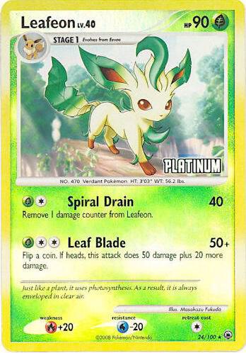 Leafeon - 24/100 [Platinum] card image