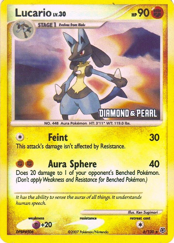 Lucario - 6/130 [Diamond & Pearl] card image