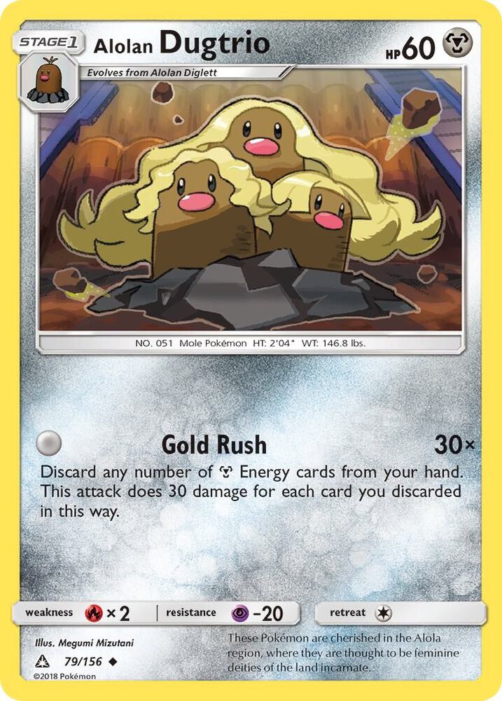 Alolan Dugtrio card image