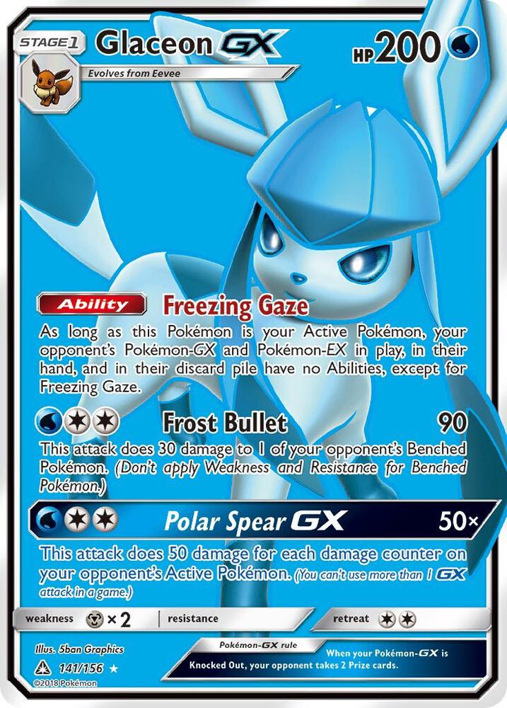 Glaceon GX (Full Art) card image