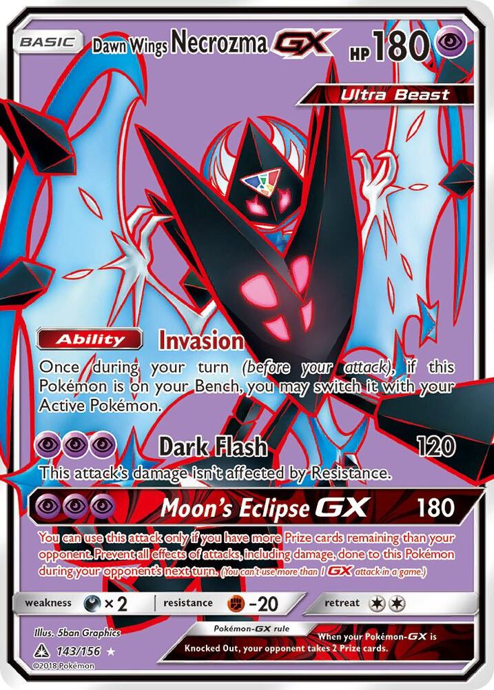 Dawn Wings Necrozma GX (Full Art) card image