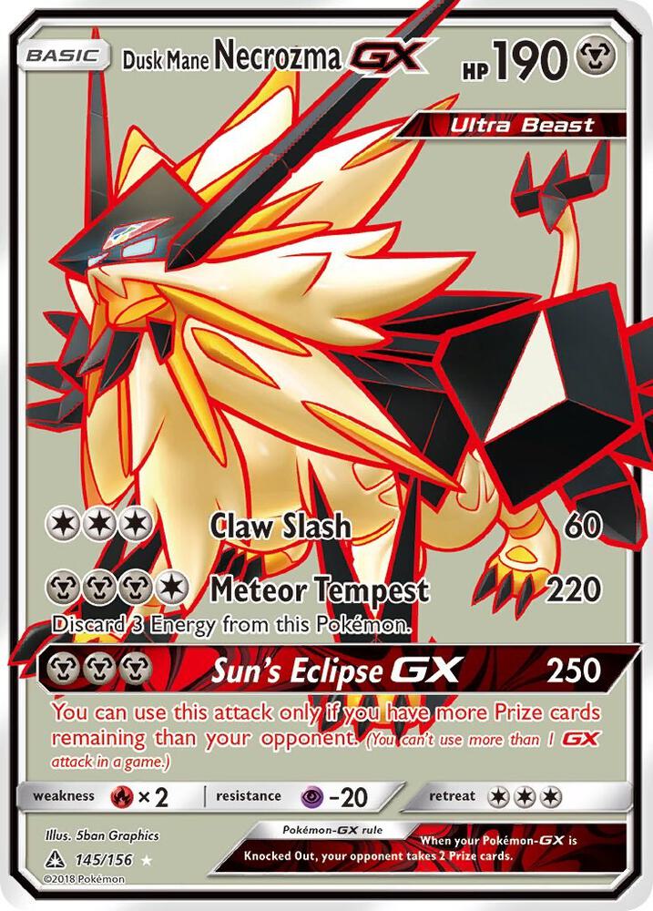 Dusk Mane Necrozma GX (Full Art) card image