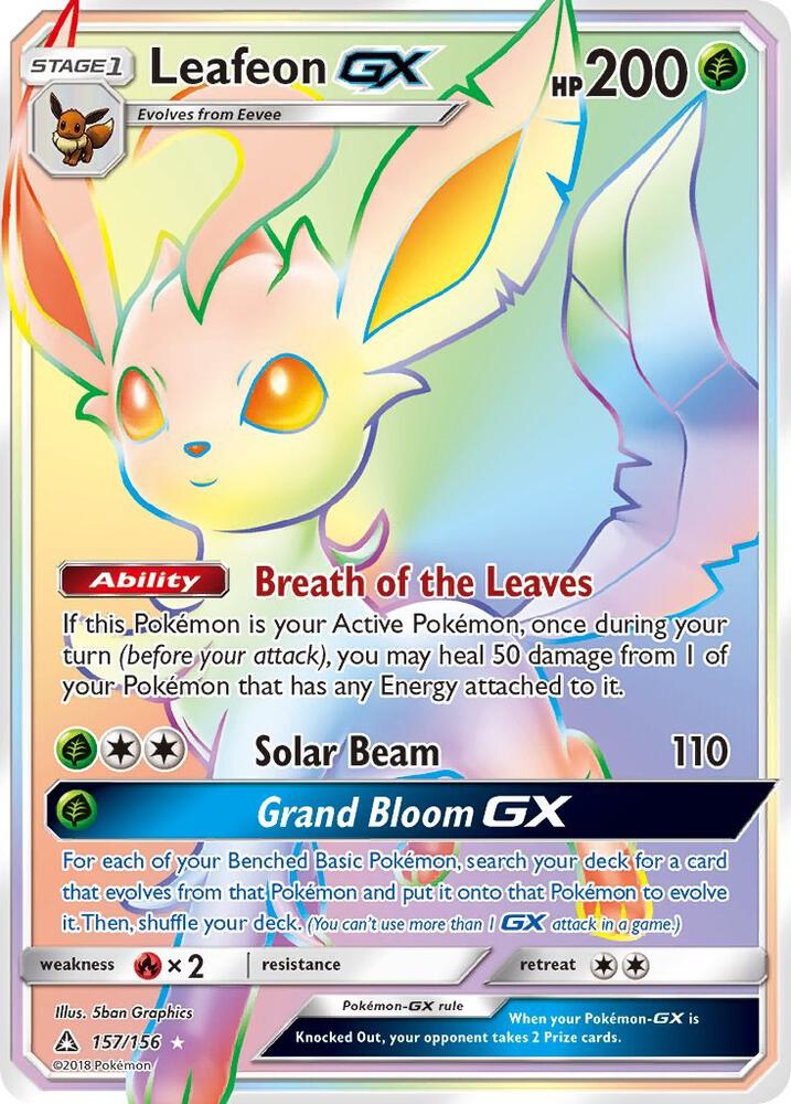Leafeon GX (Secret Rare) card image