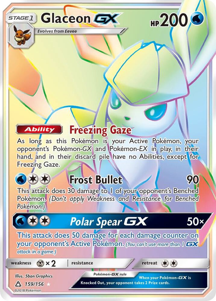 Glaceon GX (Secret Rare) card image