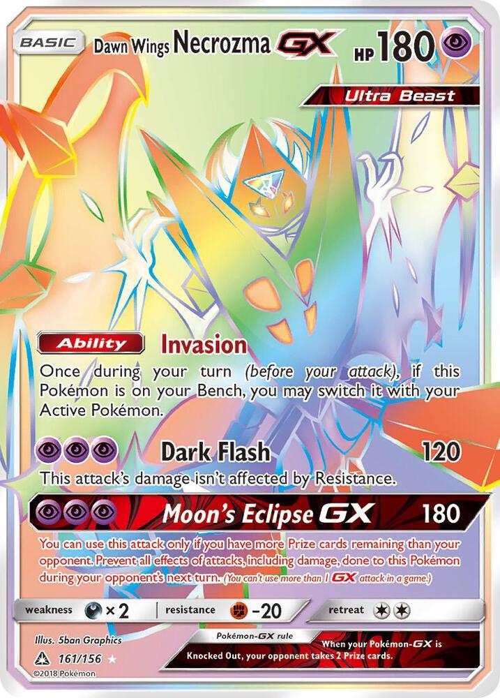 Dawn Wings Necrozma GX (Secret Rare) card image