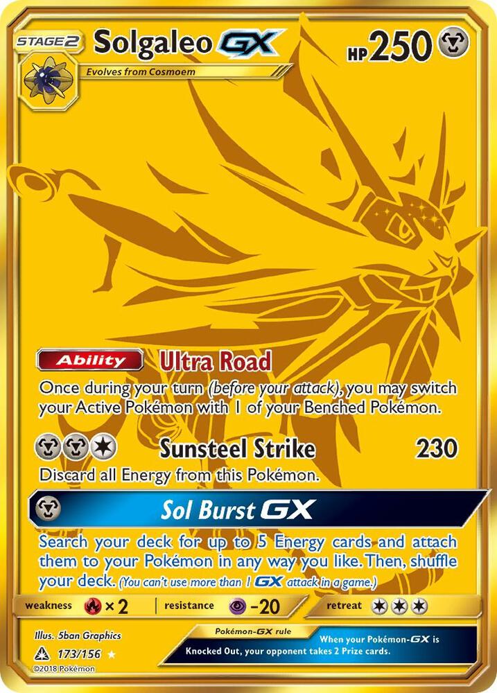 Solgaleo GX (Secret Rare) card image