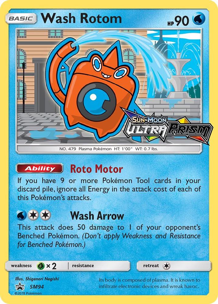Wash Rotom - SM94 (Prerelease) card image