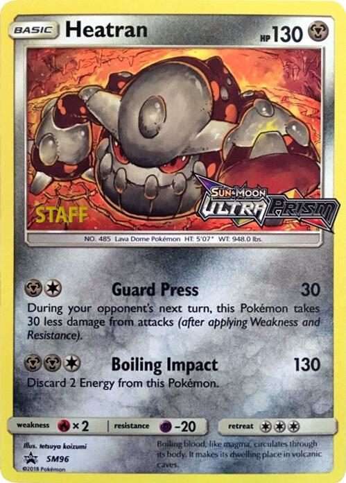 Heatran - SM96 (Prerelease) [Staff] card image