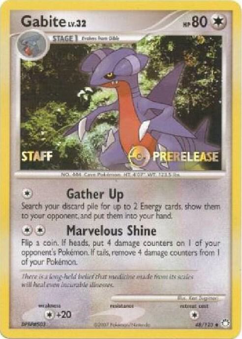 Gabite - 48/123 (Prerelease) [Staff] card image