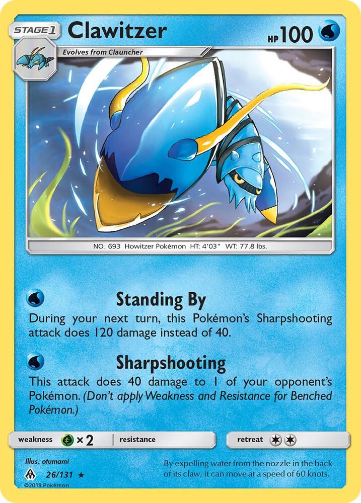 Clawitzer card image