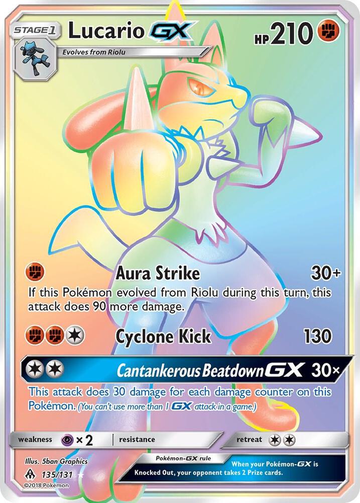 Lucario GX (Secret) card image