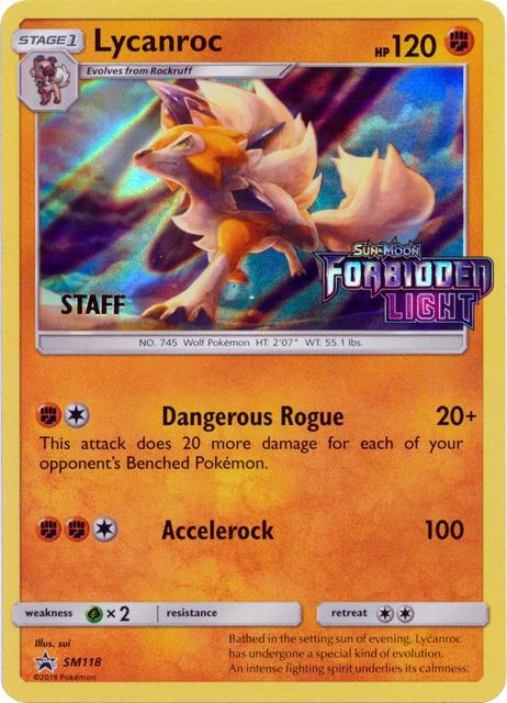 Lycanroc - SM118 (Prerelease) [Staff] card image