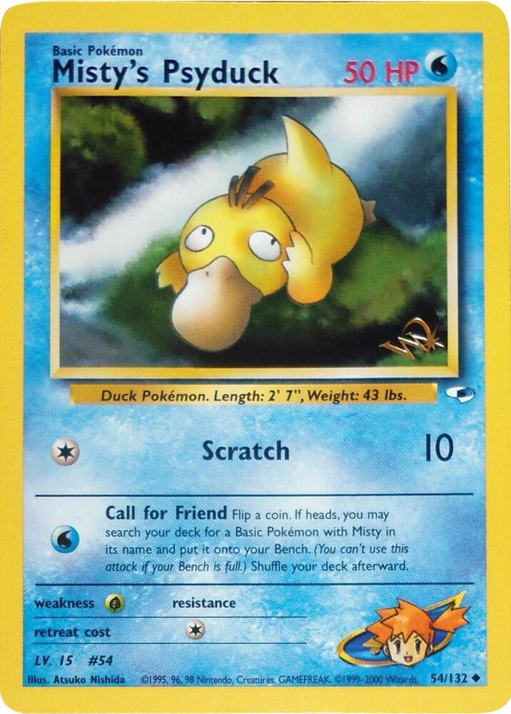 Misty's Psyduck [W Stamped] card image