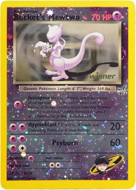 Rocket's Mewtwo - 8 [Winner] card image