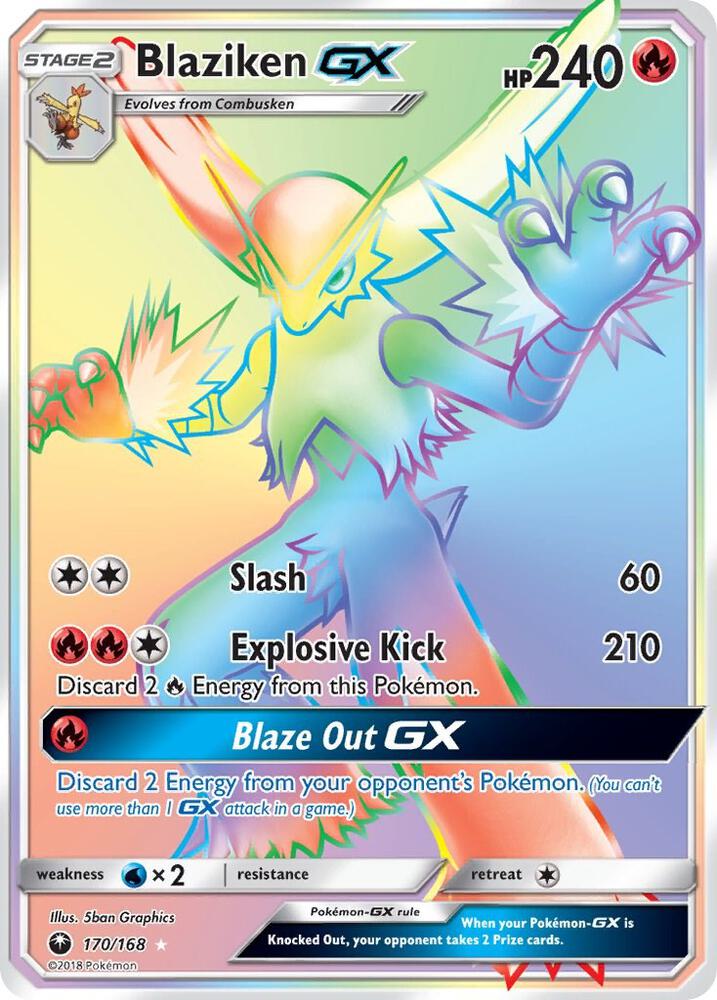 Blaziken GX (Secret) card image