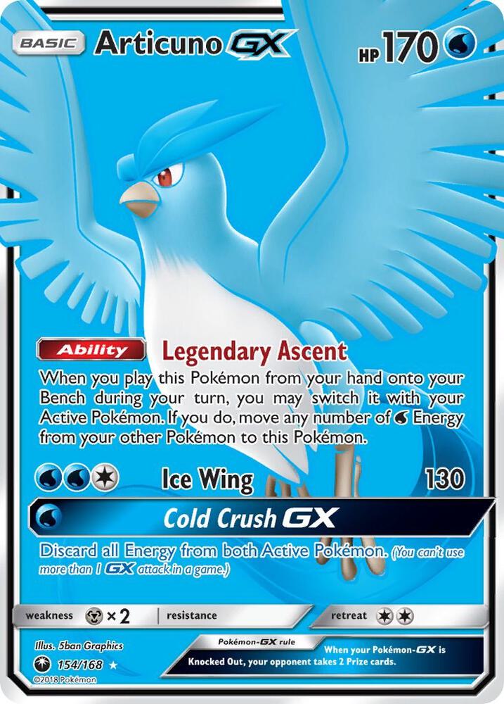 Articuno GX (Full Art) card image