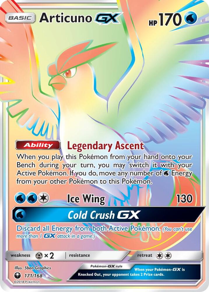 Articuno GX (Secret) card image