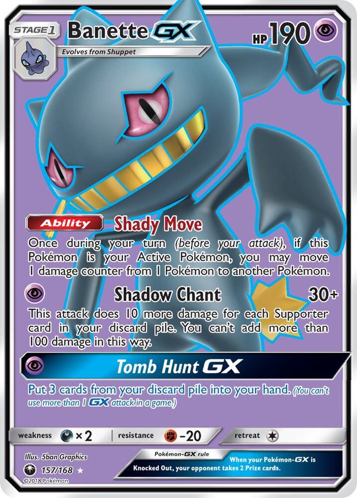 Banette GX (Full Art) card image