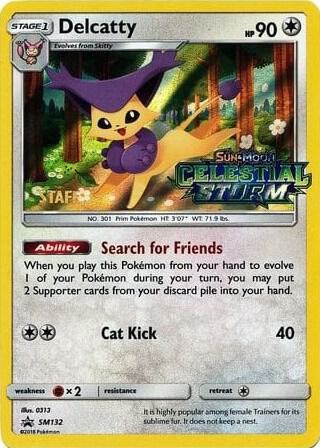 Delcatty - SM132 (Prerelease) [Staff] card image