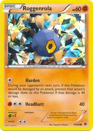 Roggenrola - 49/98 (Cracked Ice Holo) card image