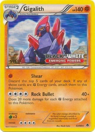 Gigalith 53/98 (Prerelease) [Staff] card image