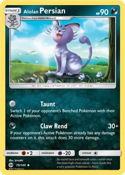 Alolan Persian - 79/149 (Cosmos Holo) card image