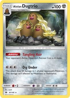 Alolan Dugtrio - 87/149 (Cosmos Holo) card image
