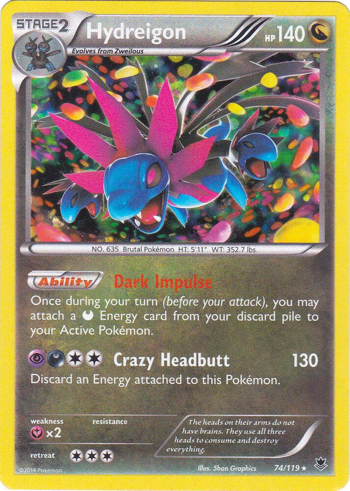 Hydreigon - 074/119 (Cosmos Holo) card image