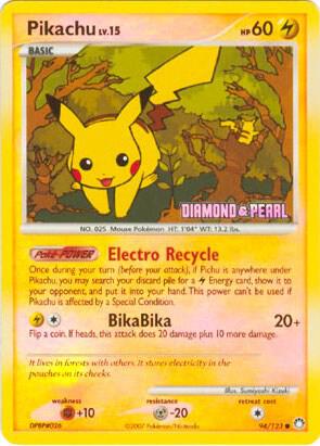 Pikachu - 94/123 (Diamond & Pearl) card image