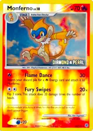 Monferno - 56/130 [Diamond & Pearl] card image