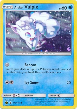 Alolan Vulpix - 21a/145 card image