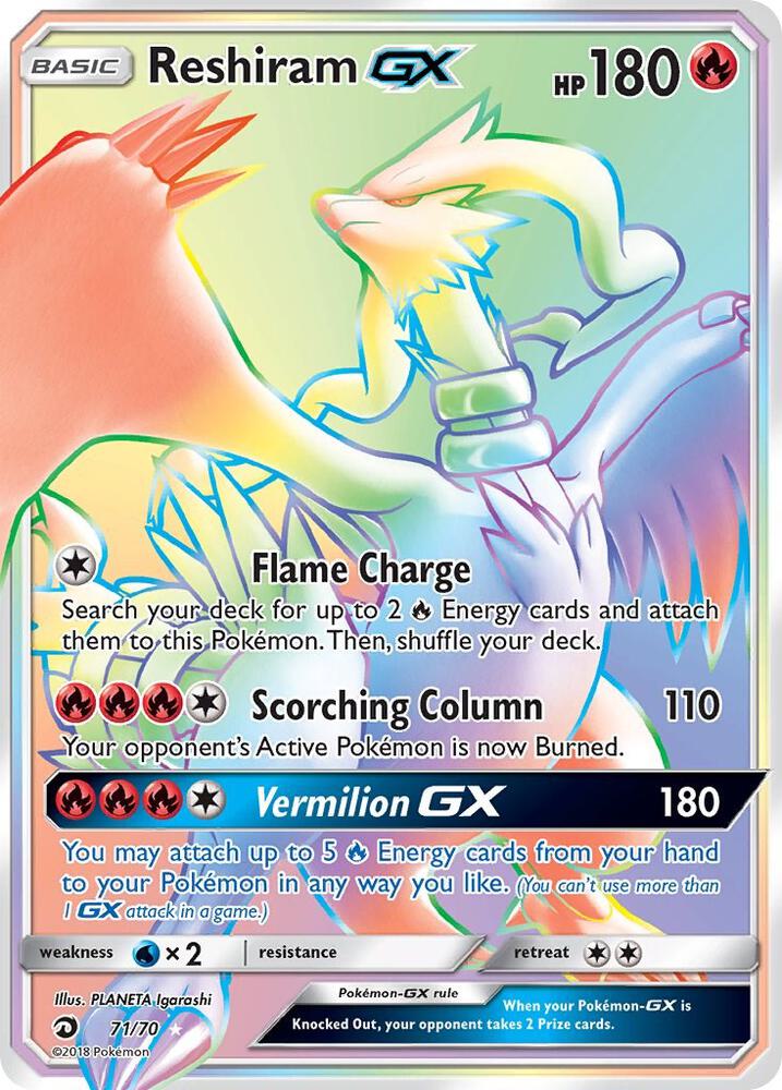 Reshiram GX (Secret) card image