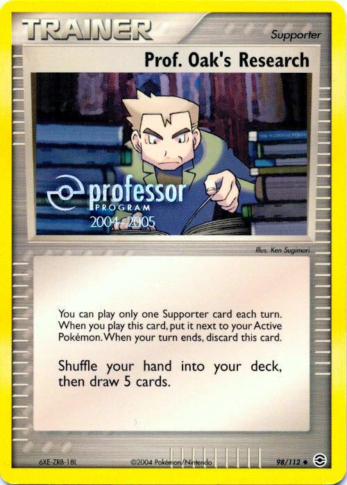 Prof. Oak's Research (2004-2005) card image