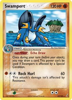 Swampert - 27/100 (EX Crystal Guardians) card image