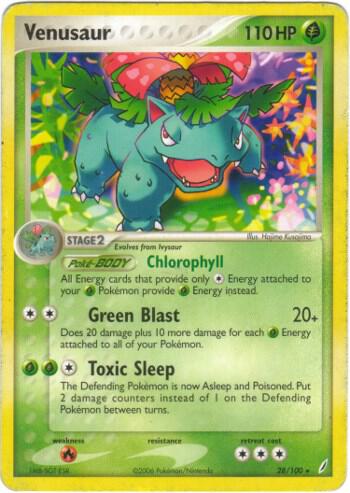 Venusaur - 28/100 (EX Crystal Guardians) card image