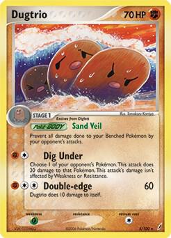 Dugtrio - 5/100 (EX Crystal Guardians) card image