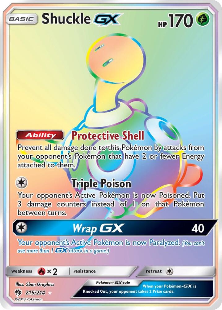 Shuckle GX (Secret) card image