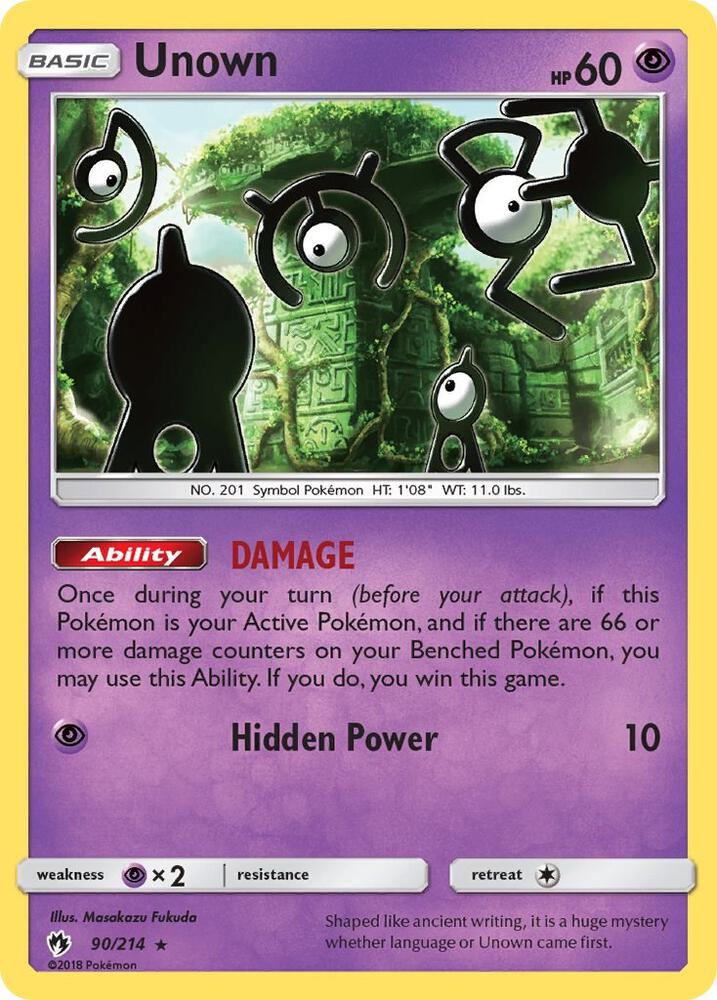 Unown (90) card image