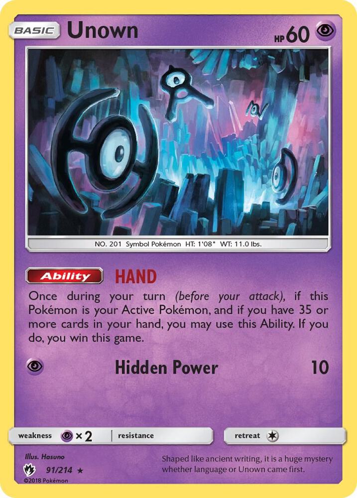 Unown (91) card image
