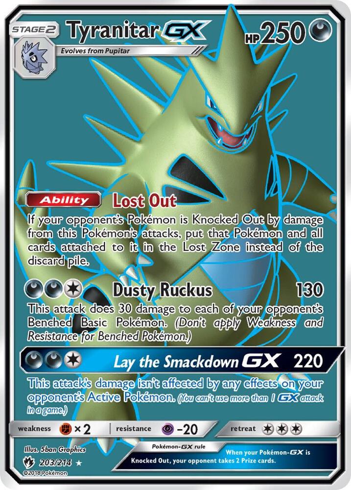 Tyranitar GX (Full Art) card image