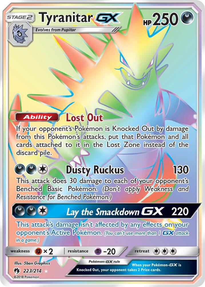 Tyranitar GX (Secret) card image