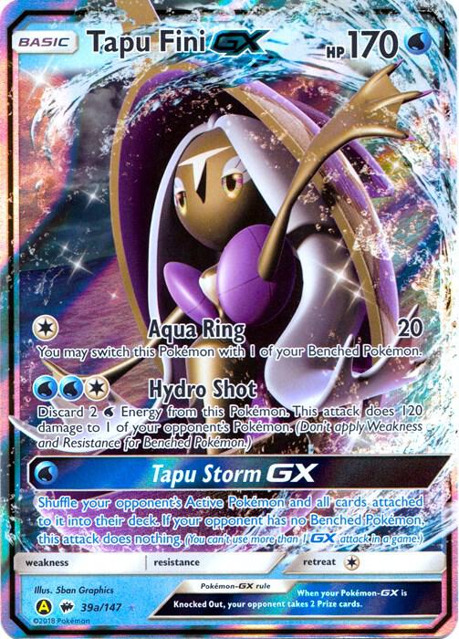 Tapu Fini GX - 39a/147 card image