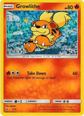 Growlithe - 1/12 card image