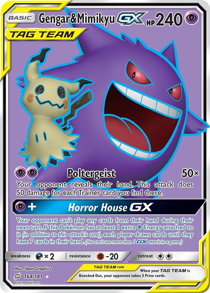 Gengar & Mimikyu GX (Full Art) card image