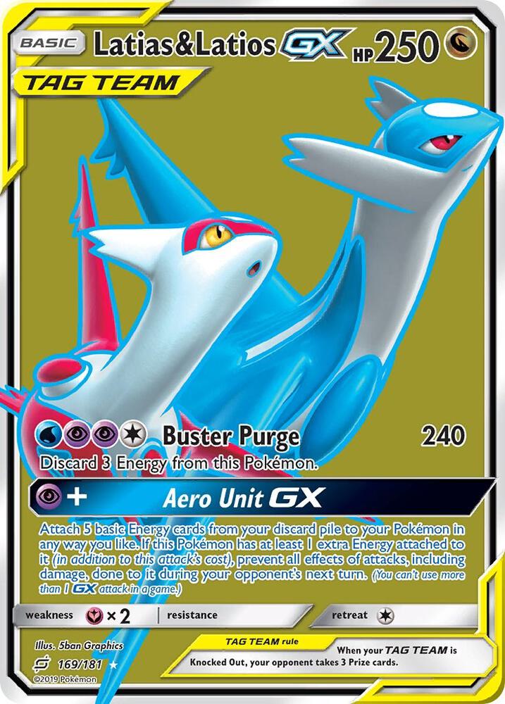 Latias & Latios GX (Full Art) card image