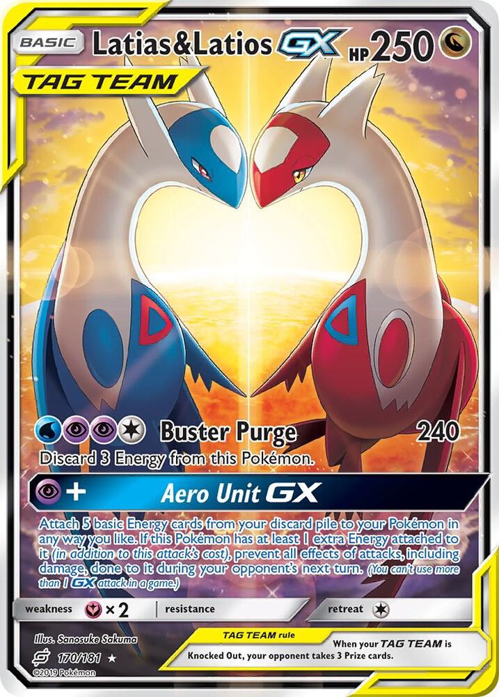 Latias & Latios GX (Alternate Full Art) card image