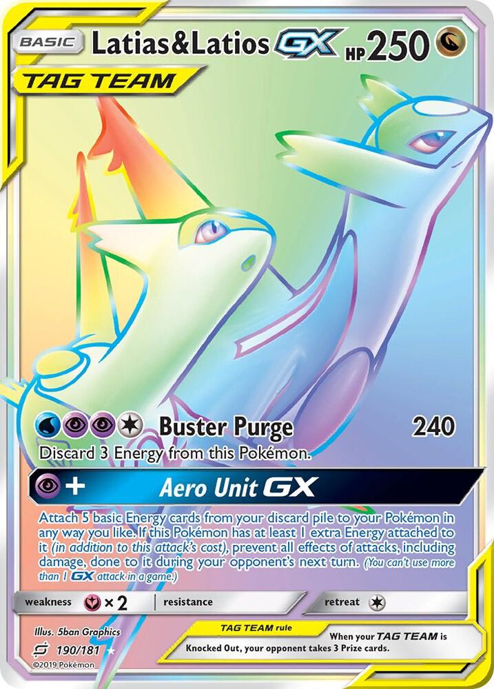 Latias & Latios GX (Secret) card image