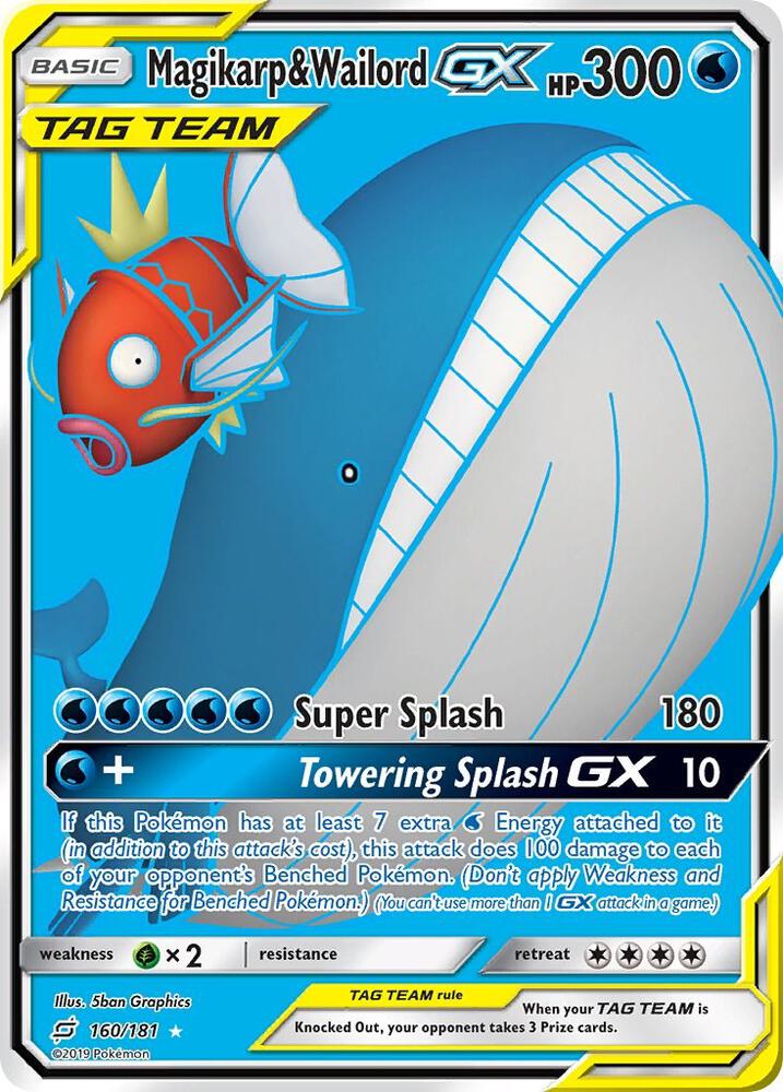 Magikarp & Wailord GX (Full Art) card image