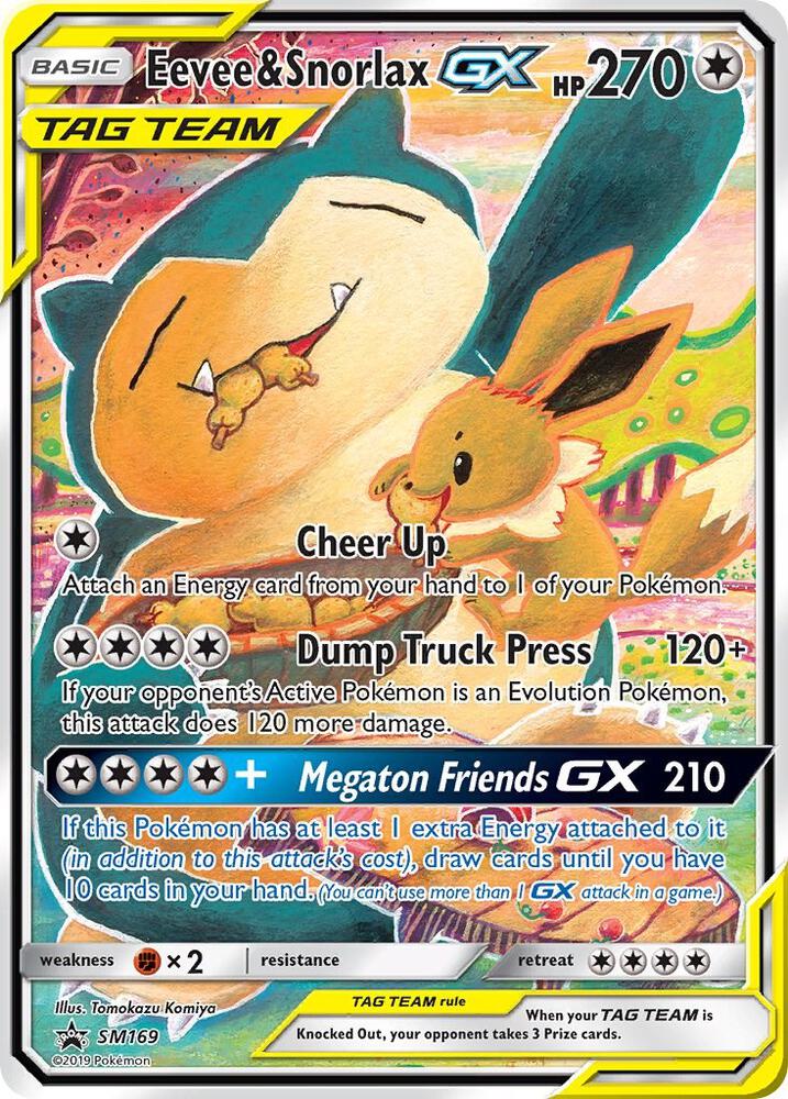 Eevee & Snorlax GX - SM169 card image